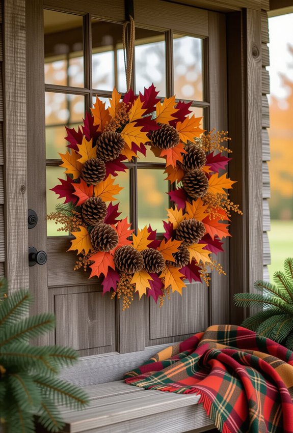 seasonal wreath focal point