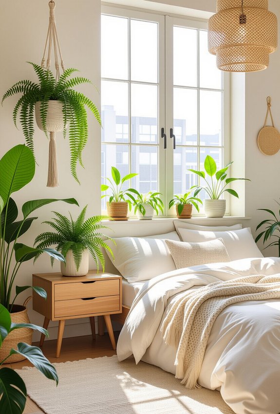serene indoor plant oasis