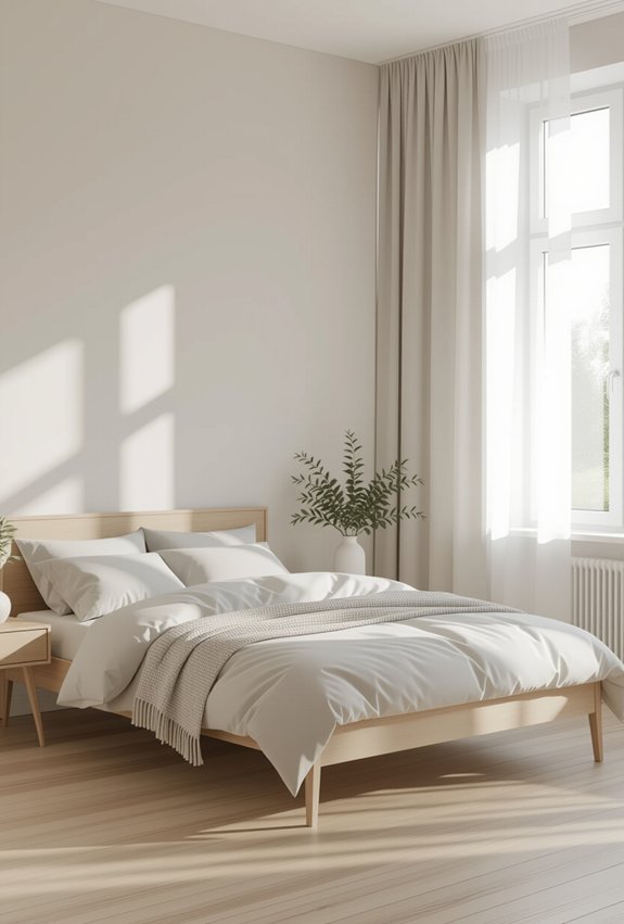 serene minimalist bedroom design
