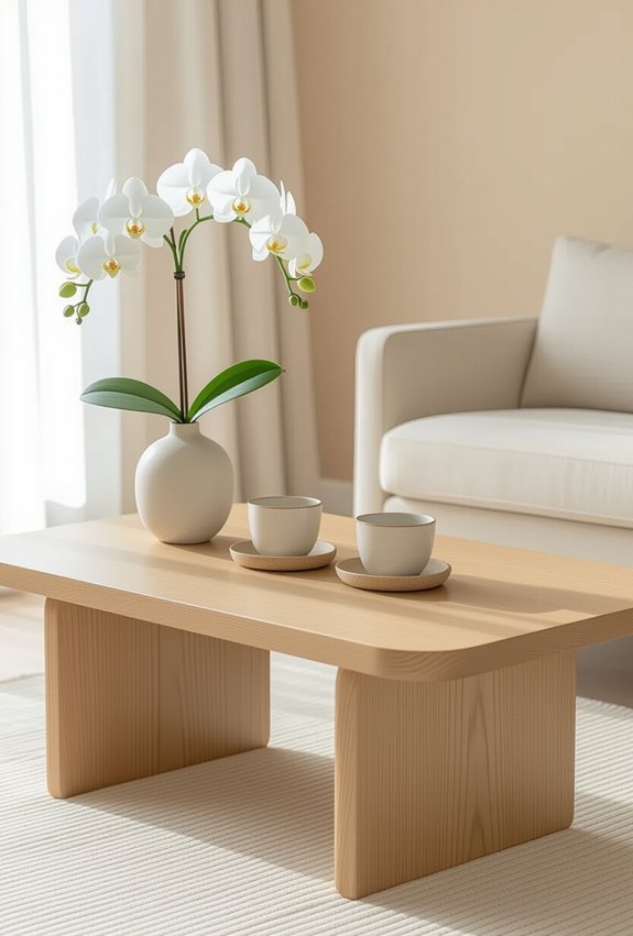 serene minimalist living space