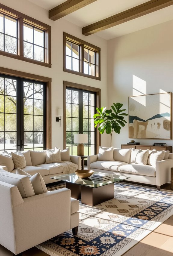 spacious cohesive living design
