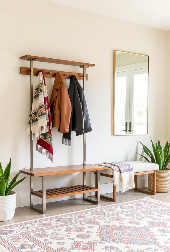 stylish and functional coat rack