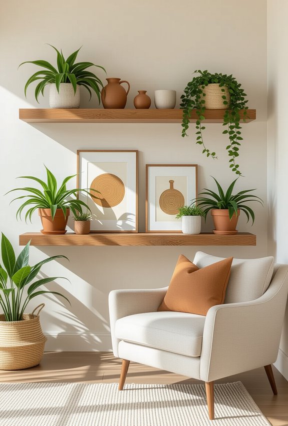 stylish and functional shelving