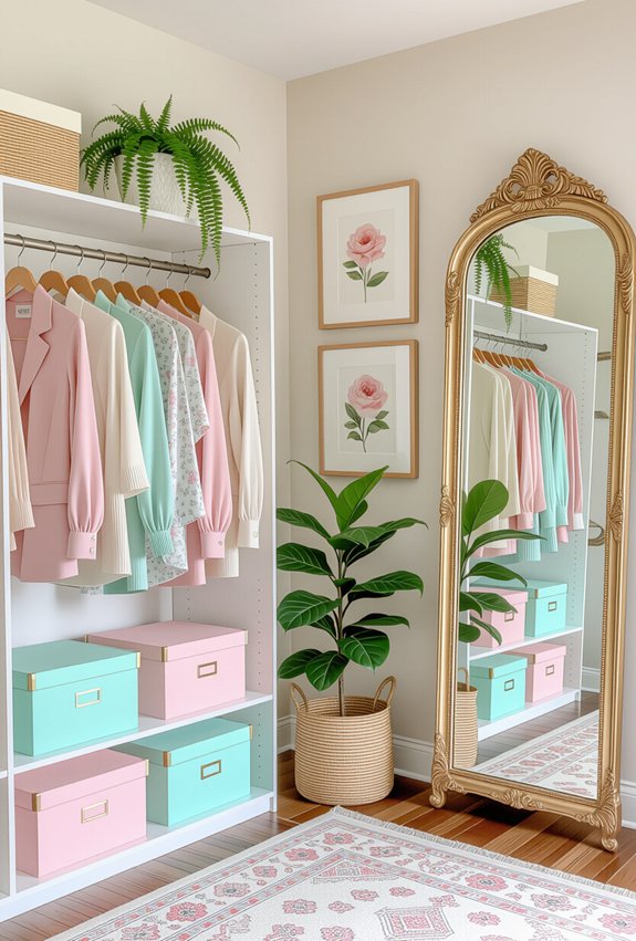 stylish closet personal touches