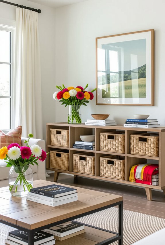 stylish storage for decluttering