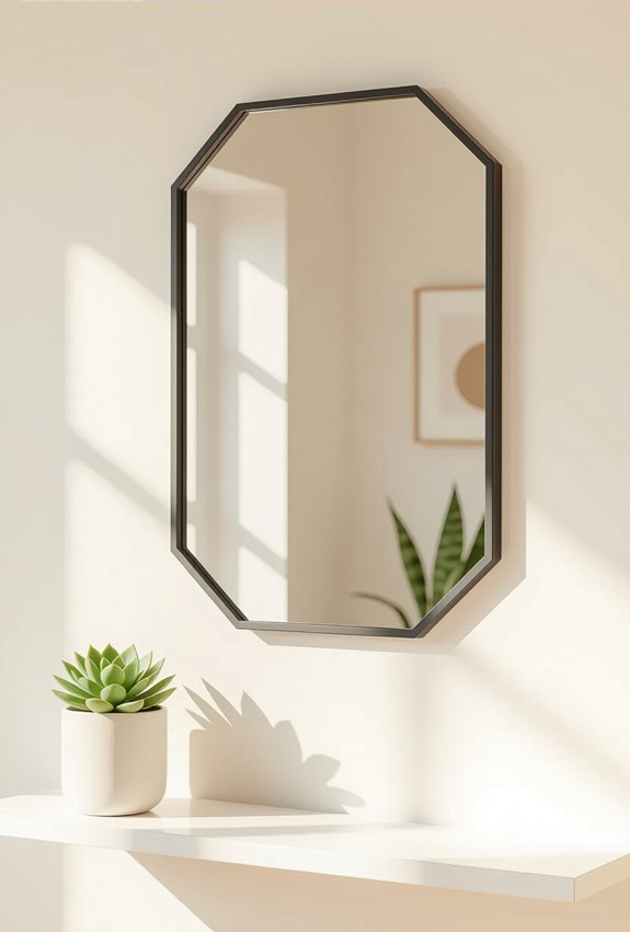 stylish wall mounted mirrors