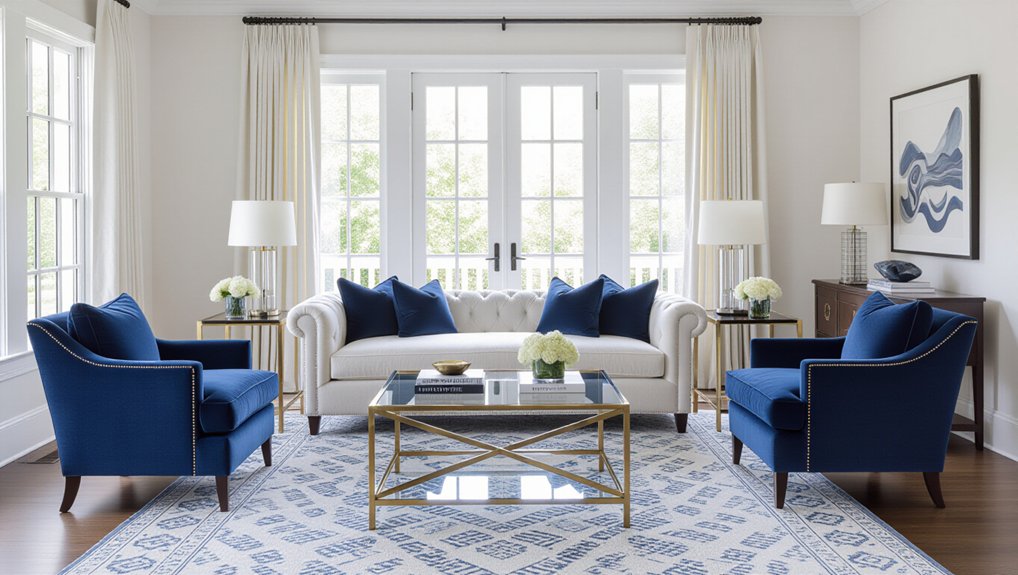 symmetry enhances living room harmony