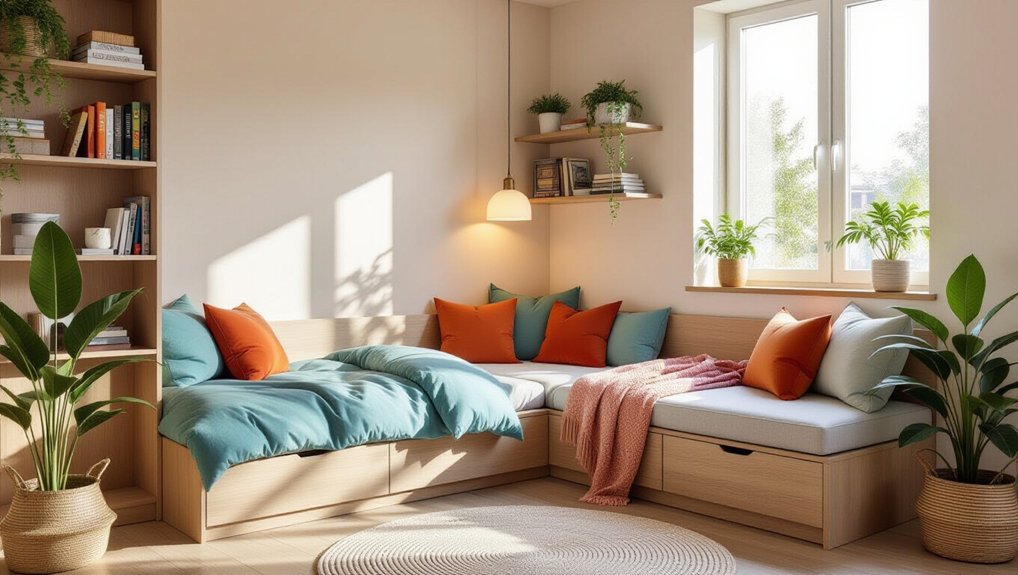 transform corners with furniture