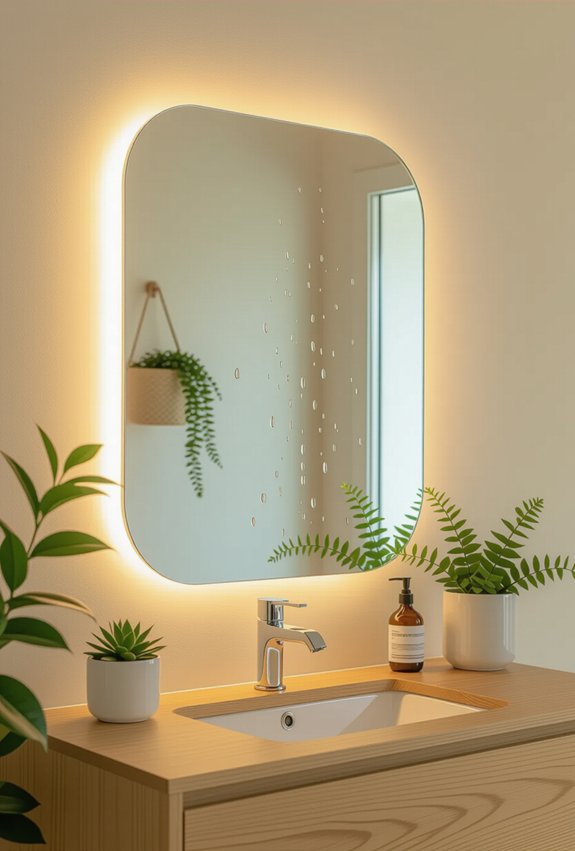 transformative bathroom mirror design
