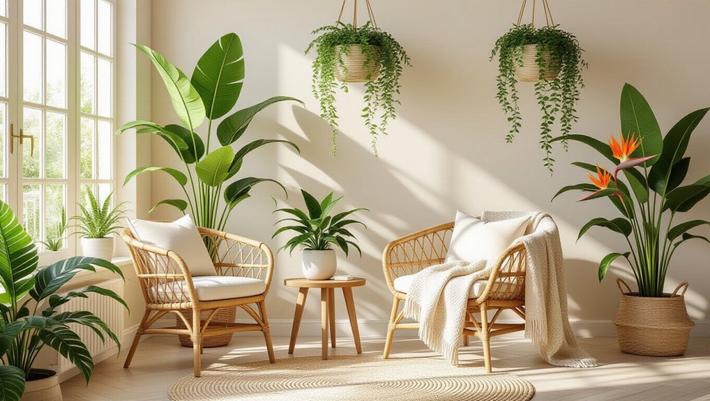 tropical indoor plant paradise