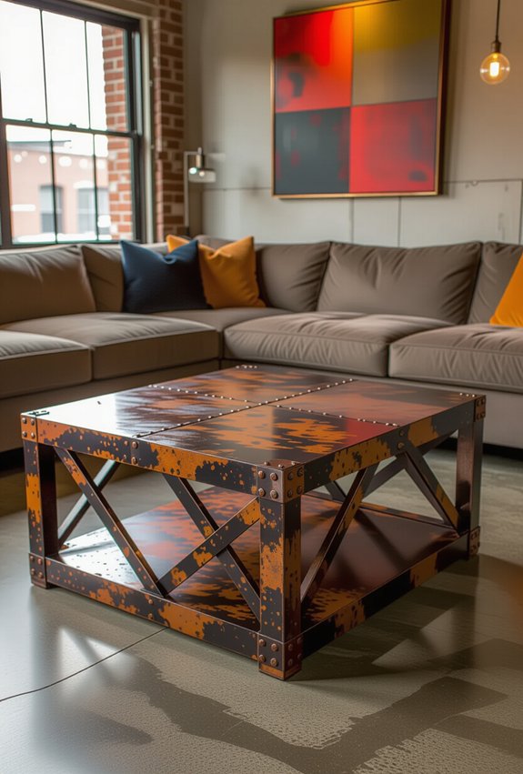 urban industrial coffee tables