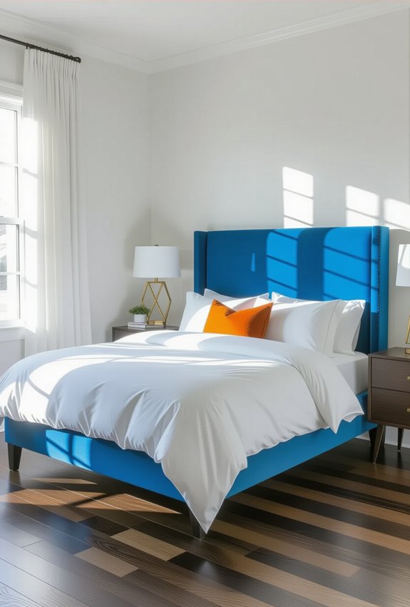 vibrant colorful bedframes transform