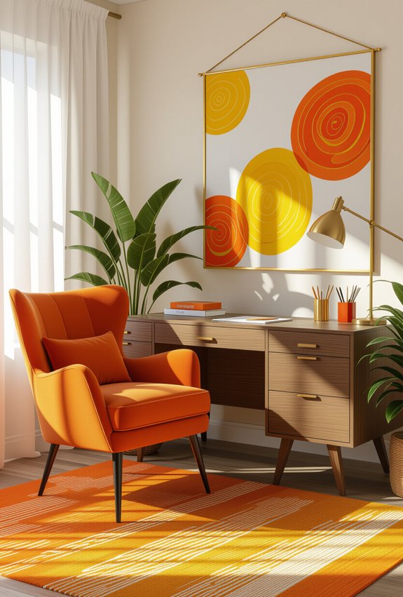 vibrant orange sparks creativity