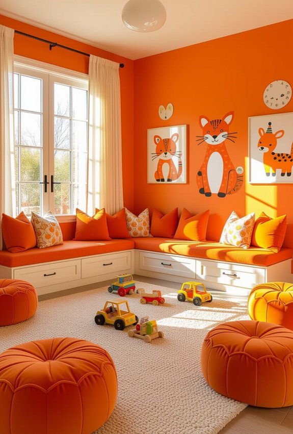 vibrant orange sparks creativity