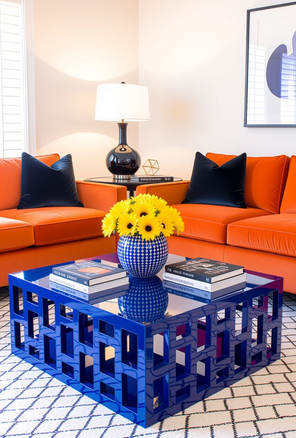 vibrant statement coffee tables