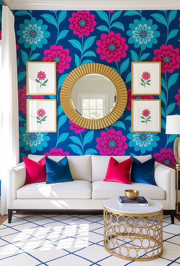 vibrant wallpaper makes statements