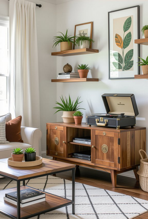 vintage modern tv unit blend