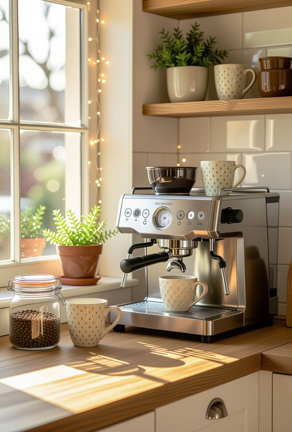 warm inviting coffee space