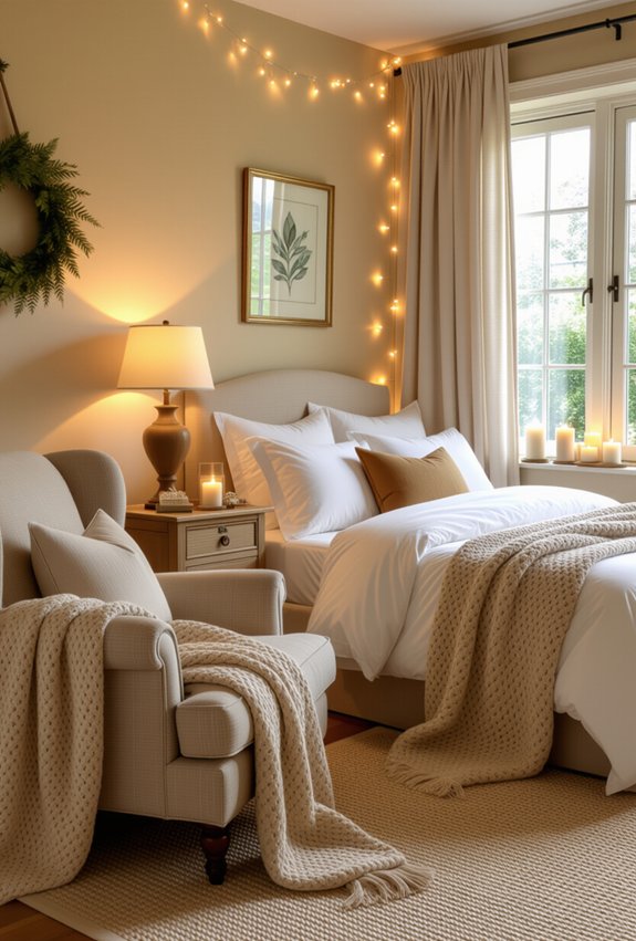 warm lighting for comfort