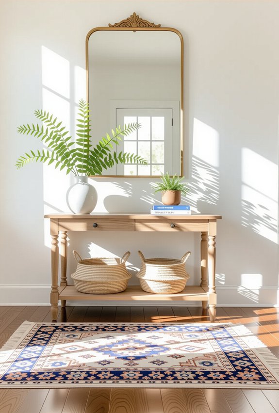 warm stylish entryway rugs