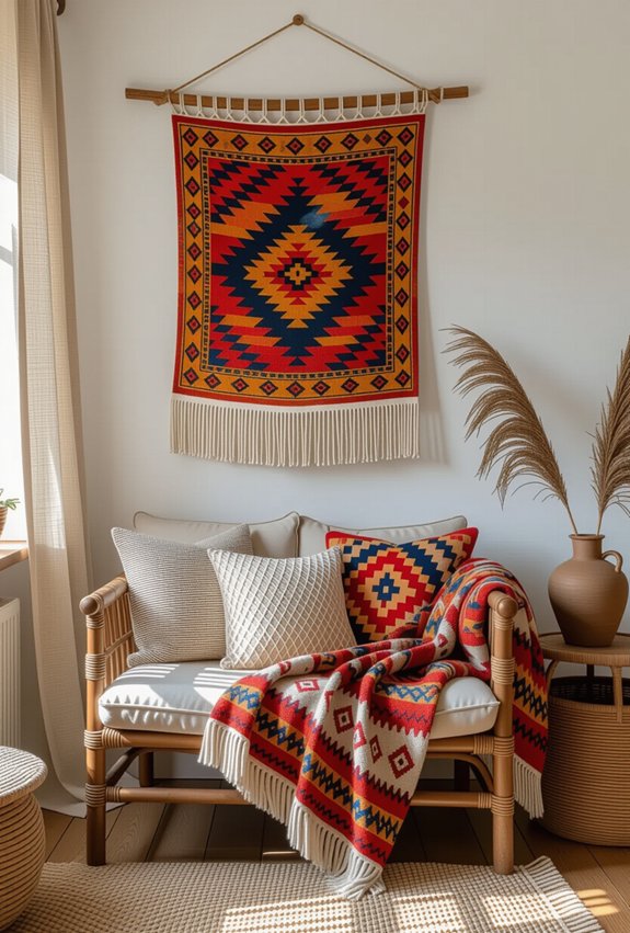 warmth through textile decor