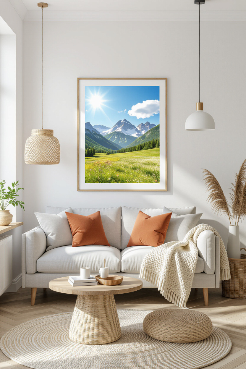 Gallery wall with personalized art