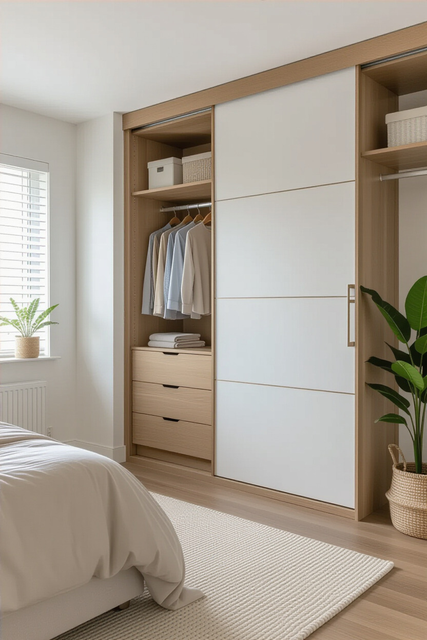 Sliding door wardrobe designed for aesthetics and functionality