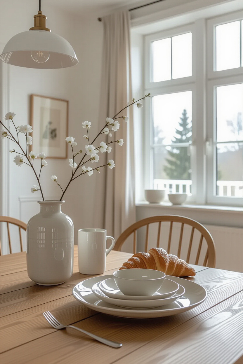 Personal touches in Japandi dining room decor