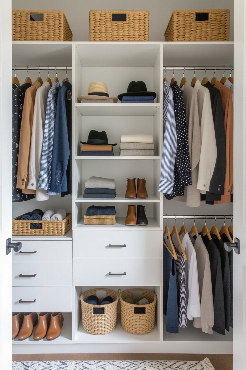 Stylish small closet organization ideas