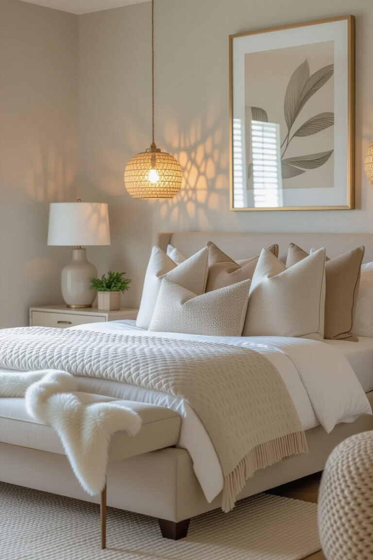 Cozy and stylish bedroom interior design