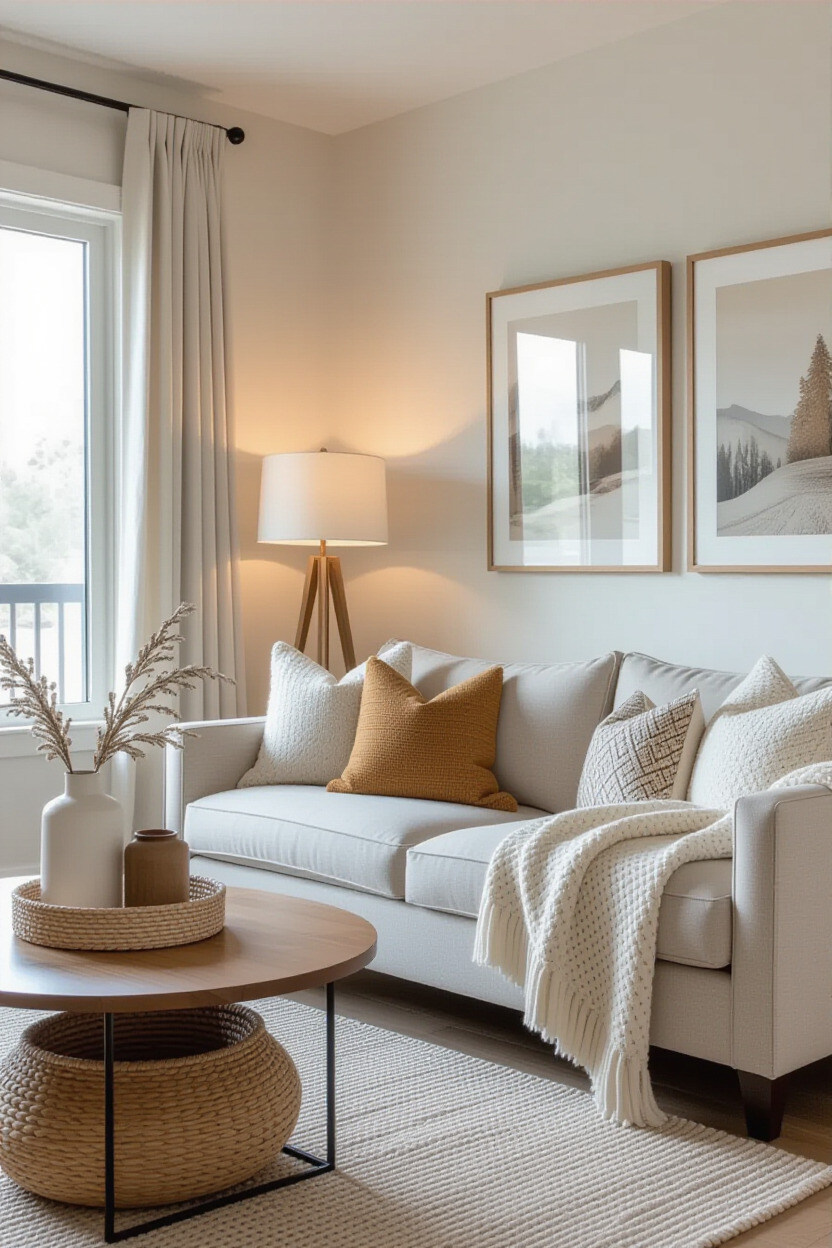 Stylish rented apartment interior